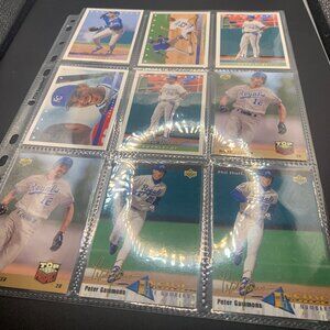 9ct 1993 Upper Deck Kansas City Royals Baseball Trading Cards SELLING AS IS